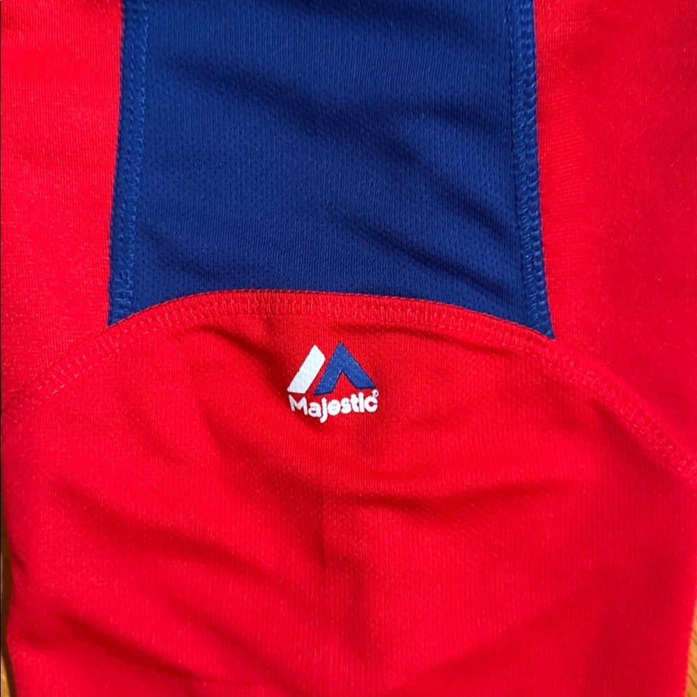 PHILADELPHIA 76ers SIXERS HARDWOOD CLASSICS by Majestic 1/4 Zip Men’s XXL - Picture 8 of 9